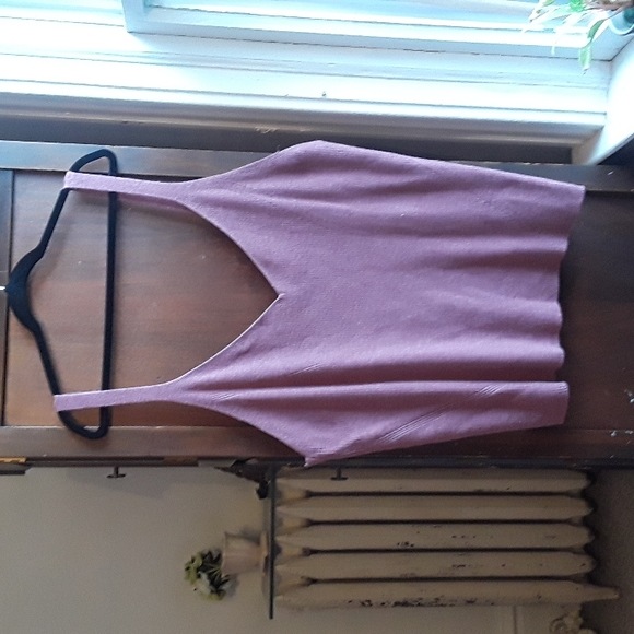 Terra Sky size 4X soft mauve cropped sweater with matching sweater cami - Picture 5 of 5